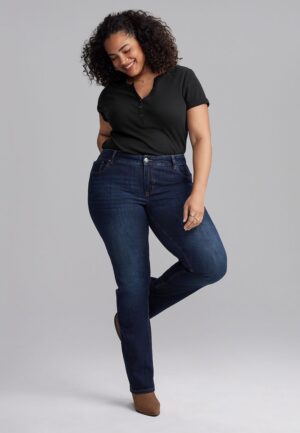 Plus Size m jeans by maurices&trade; Classic Slim Boot Mid Rise Jean