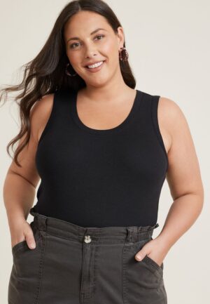 Plus Size 24/7 U Line Tank Top