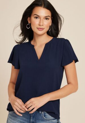 Atwood Flutter Sleeve Blouse