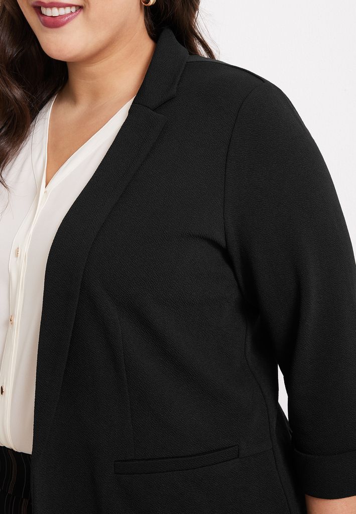 Plus Size Versa Open Front Blazer - Image 3