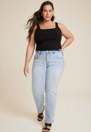 Plus Size KanCan&trade; Essentials High Rise Straight Jean
