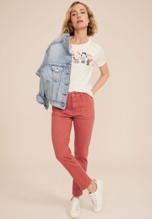 m jeans by maurices&trade; High Rise Color Slim Straight Ankle Jean