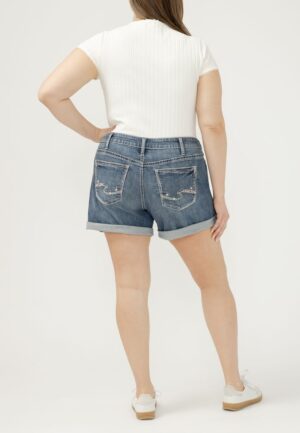 Plus Size Silver Jeans Co.&reg; Mid Rise Luxe Stretch Americana 5.5in Boyfriend Short