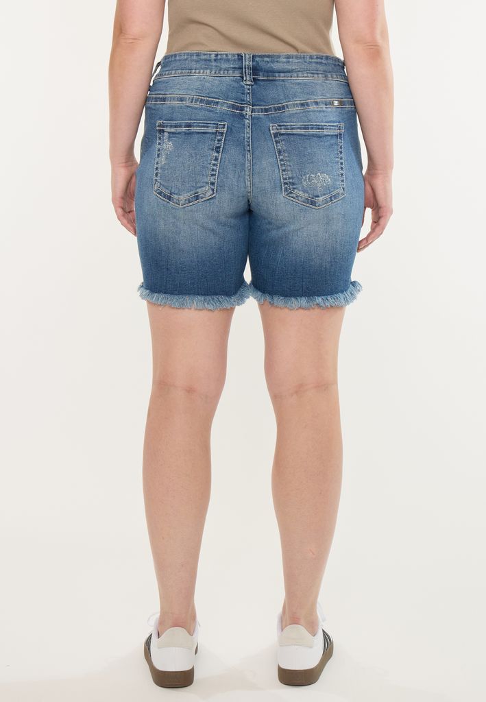 Plus Size KanCan™ Mid Rise Fray Hem 8in Bermuda Short - Image 2