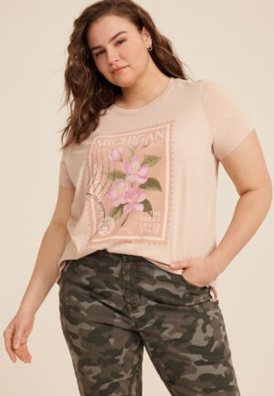 Plus Size State Stamp Classic Fit Graphic Tee