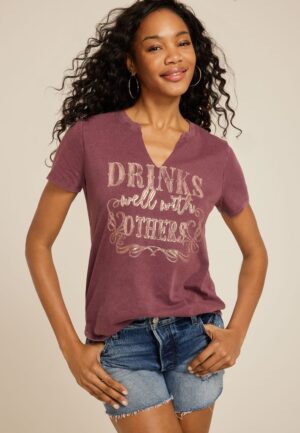 Drinks Well With Others Classic Fit Graphic Tee