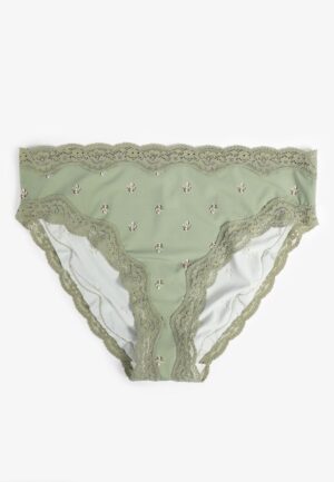 True Stretch High Waist Jersey Floral Bikini Panty