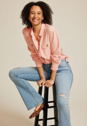 Utility Relaxed Button Down Shirt