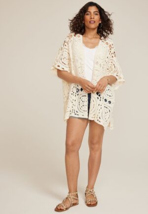 Crochet Medallion Kimono