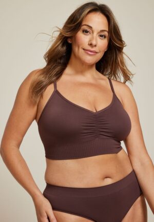 True Stretch Seamless Cinched Front Bralette
