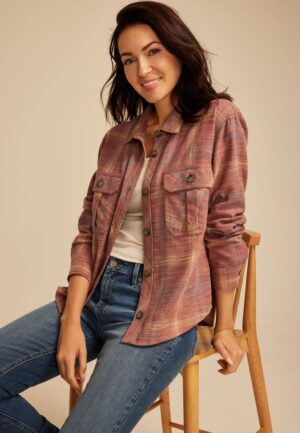 Shorty Utility Plaid Button Down Shirt