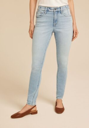 edgely&trade; High Rise Seamed Waist Super Skinny Jean