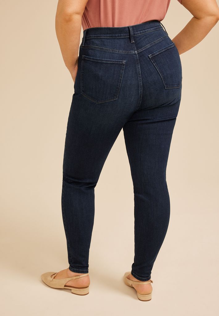 Plus Size m jeans by maurices™ Dark Sculpt High Rise Skinny Jean - Image 2