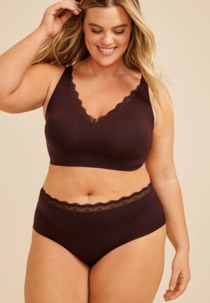 Invisibliss High Waist Lace Trim Hipster Panty