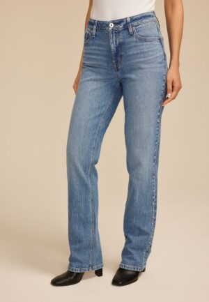 edgely&trade; High Rise Studded Relaxed Straight Jean