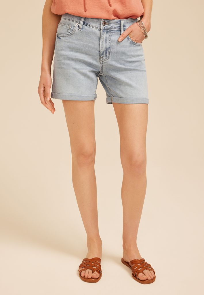m jeans by maurices™ Mid Rise Rolled Hem 5in Short
