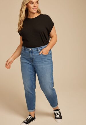 Plus Size m jeans by maurices&trade; High Rise Tapered Jean