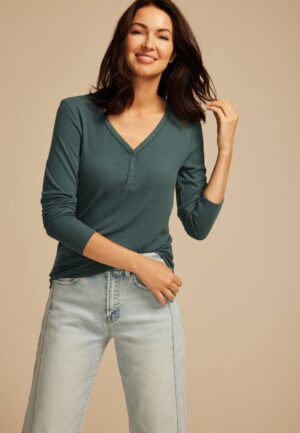 Heartland Henley Long Sleeve Tee