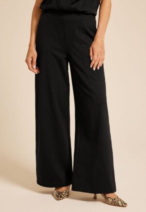 Knit High Rise Wide Leg Pant