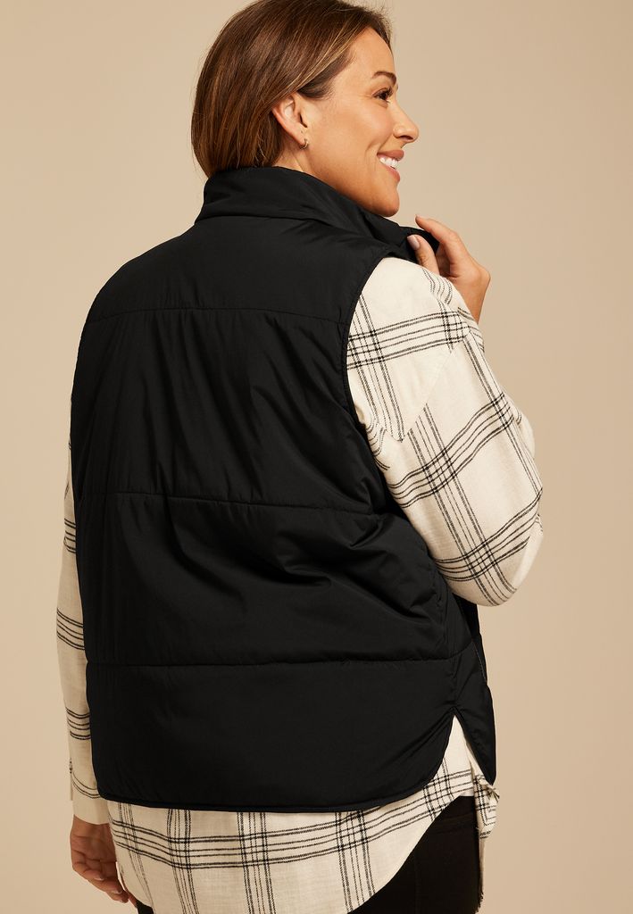 Plus Size Lightweight Quilted Vest - Image 2