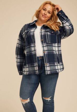 Plus Size Shortie Shoreline Shacket​