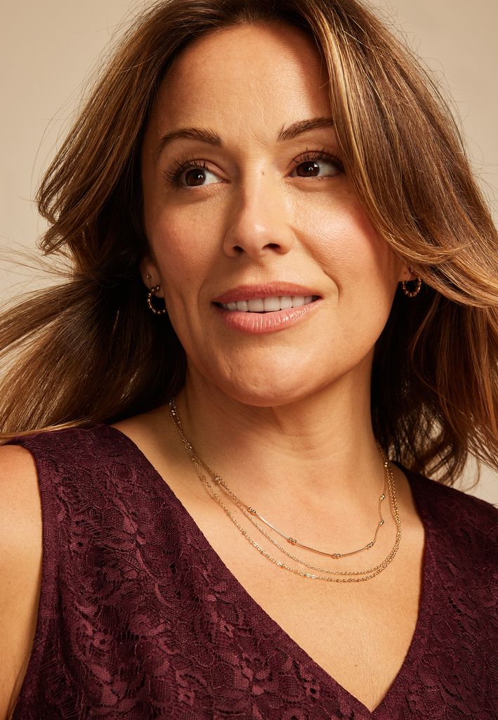 Gold Dainty Triple Layered Necklace - Image 2