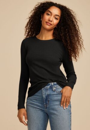 24/7 Ada Ribbed Long Sleeve Tee