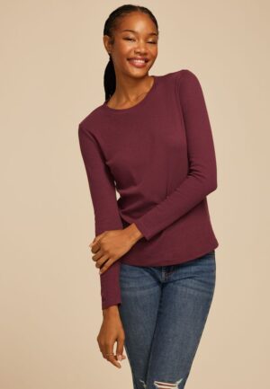 24/7 Ada Ribbed Long Sleeve Tee