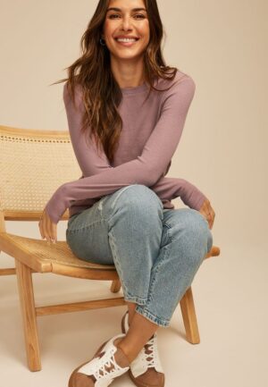 24/7 Ada Ribbed Long Sleeve Tee