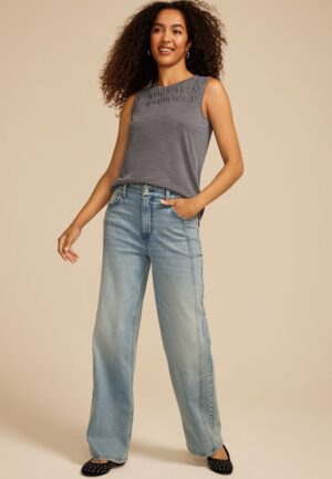 Smocked Yoke Tank Top