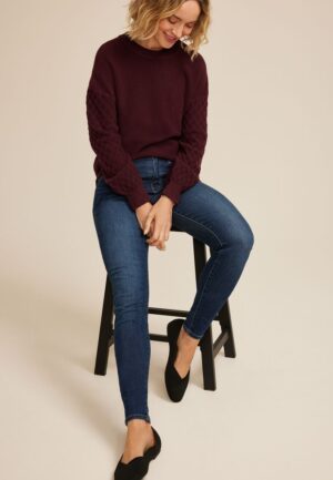 Everflex&trade; Dark High Rise Super Skinny Jean