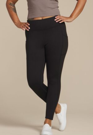 Plus Size Brushed High Rise Pocket Legging