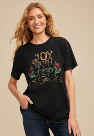 Joy In The Journey Oversized Fit Graphic Tee