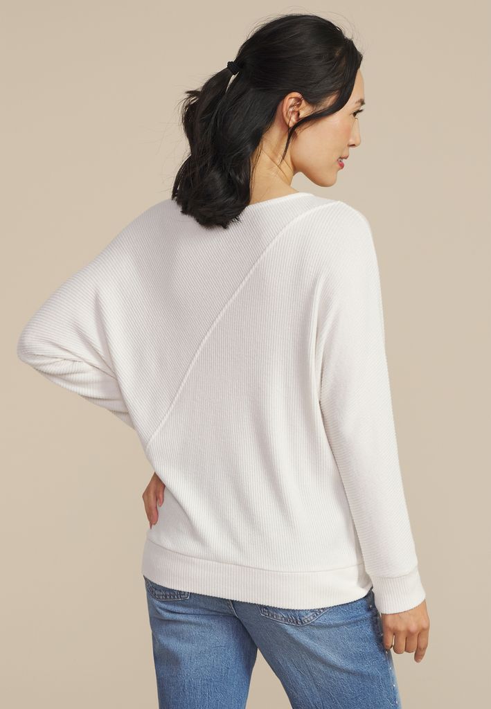 24/7 Dakota Diagonal Seam Long Sleeve Tee - Image 2