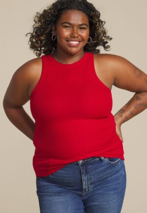 Plus Size 24/7 Cozy Highline Ribbed Tank Top