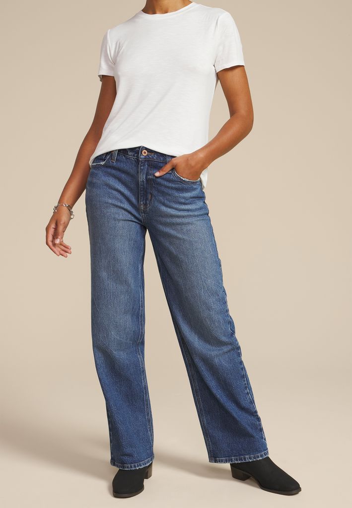 edgely™ Dark High Rise Wide Leg Jean