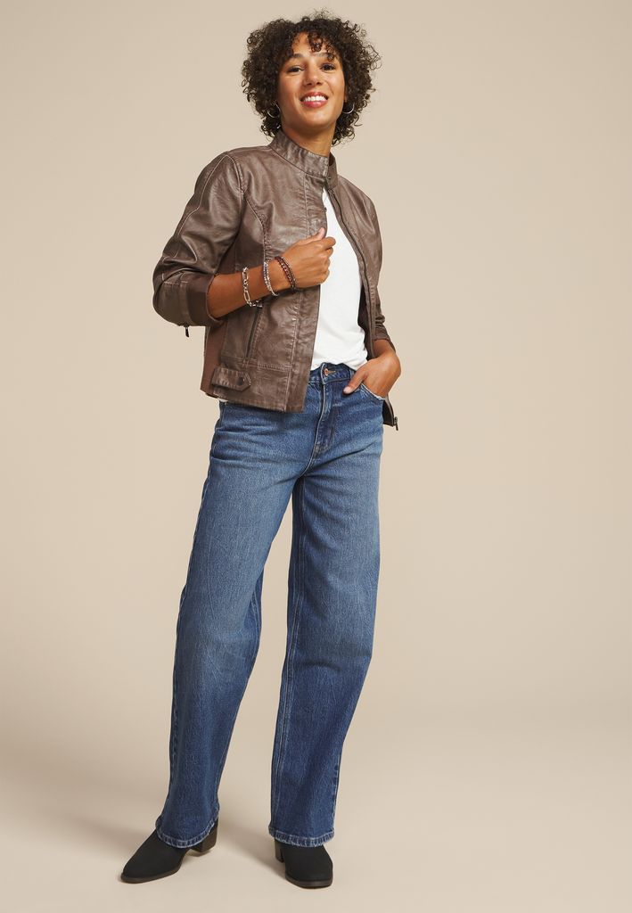 edgely™ Dark High Rise Wide Leg Jean - Image 3