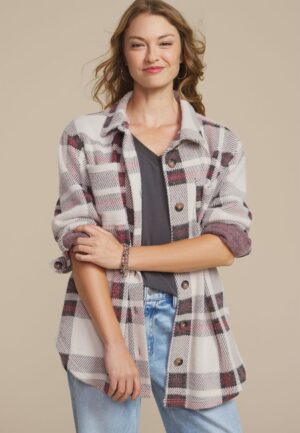 Plush Plaid Shacket