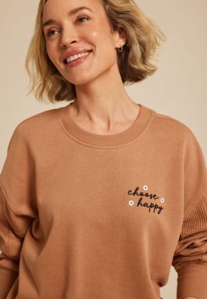 Choose Happy Relaxed Fit Sweatshirt