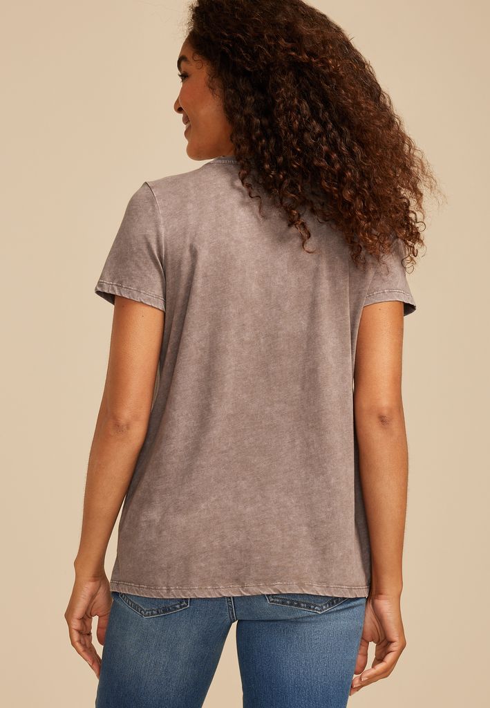 Floral Butterfly Classic Fit Graphic Tee - Image 2