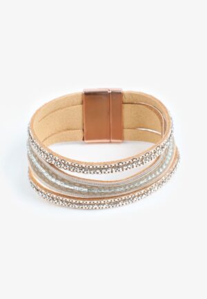 Rose Gold Multi Row Magnetic Bracelet