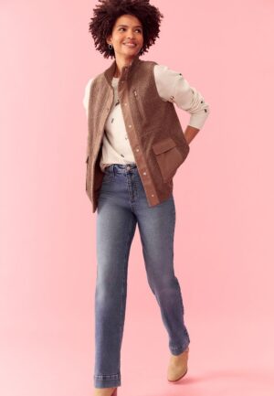 m jeans by maurices&trade; High Rise Slant Pocket Wide Leg Jean