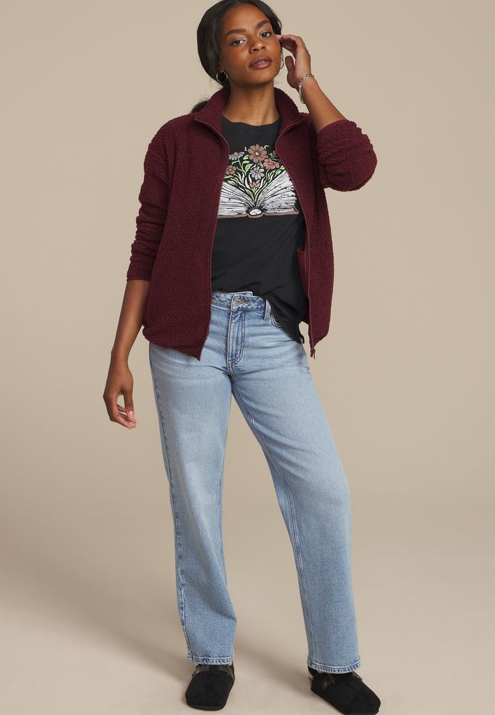 Floral Book Classic Fit Graphic Tee - Image 3