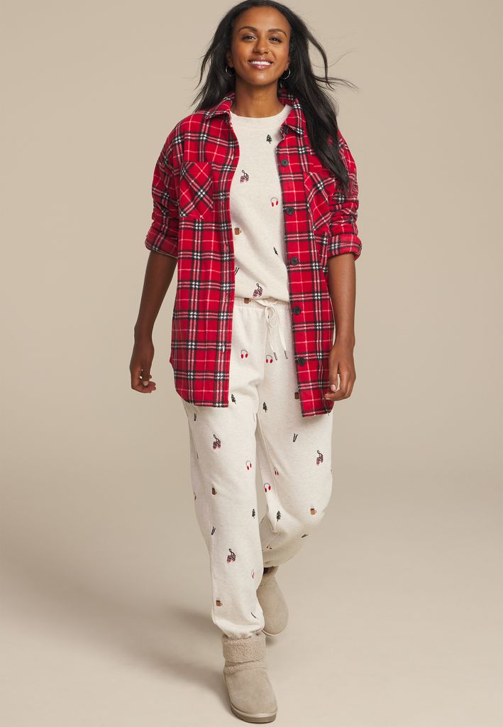 Holiday Embroidered Relaxed Fit Sweatshirt - Image 3