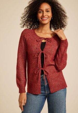 Bow Tie Front Cardigan