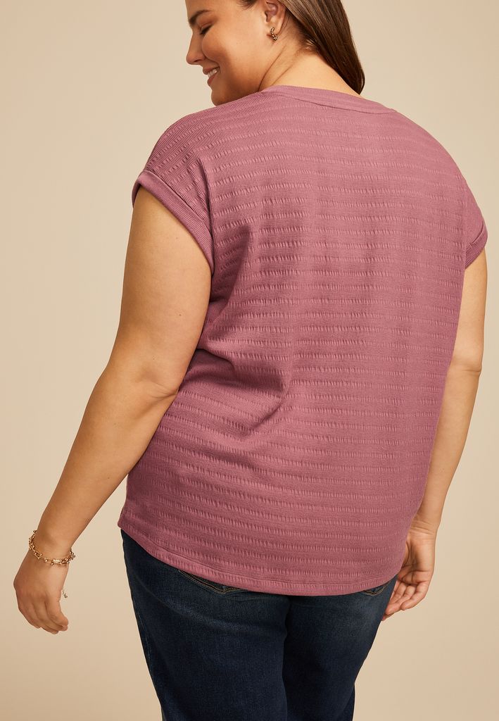 Plus Size 24/7 Textured Clara Tee - Image 2