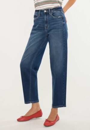 KanCan&trade; Super High Rise Slim Barrel Jean
