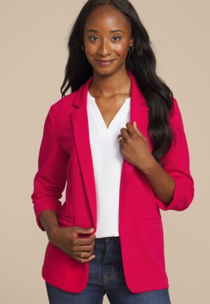 Versa Sparkle Open Front Blazer