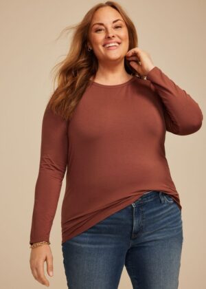 Plus Size 24/7 Kennedy Long Sleeve Tee