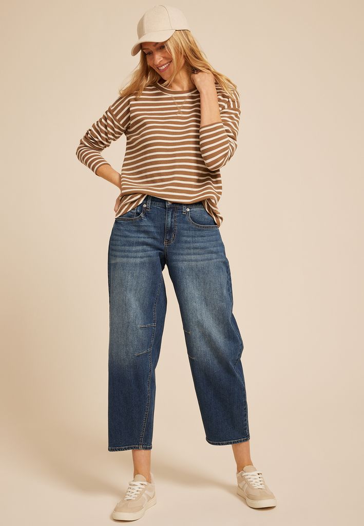 24/7 Clara Long Sleeve Seersucker Tee - Image 3